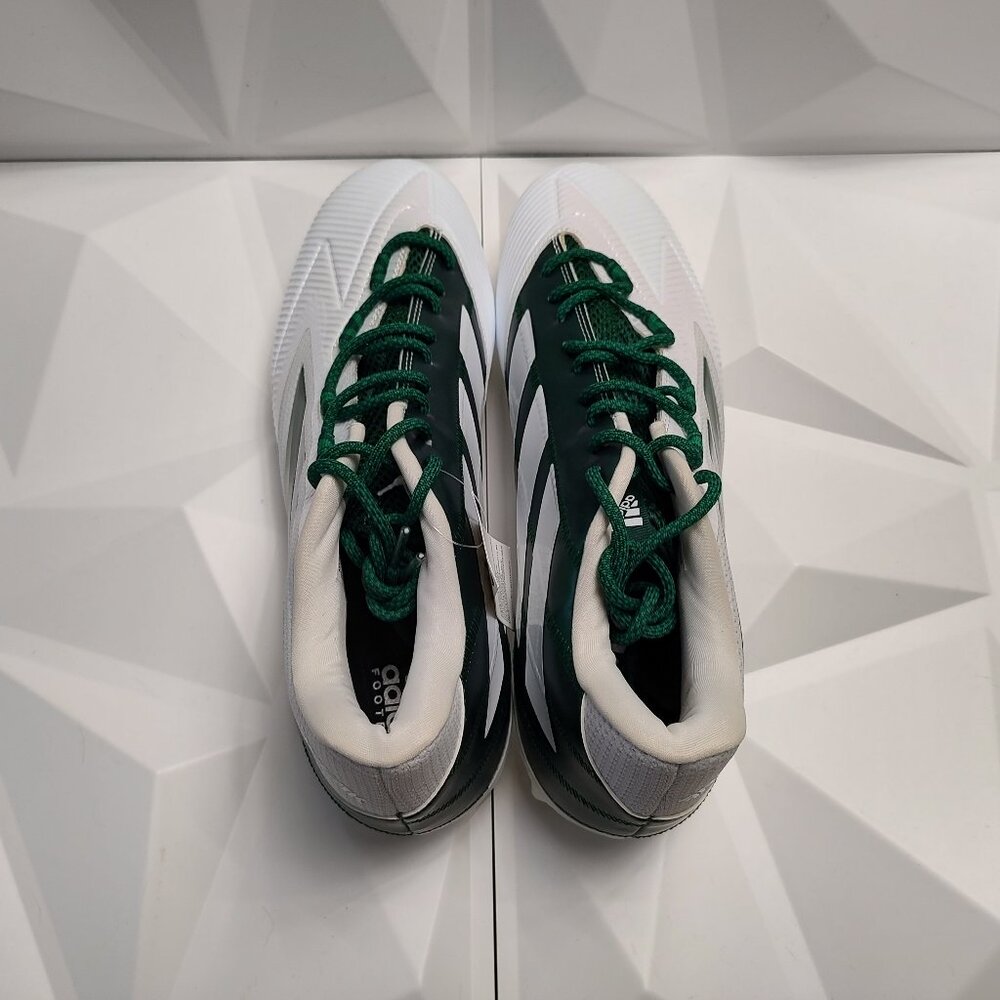 Adidas Mens Football Cleats 16 White Green Shoe Lacrosse Freak Carbon Low - Picture 9 of 14